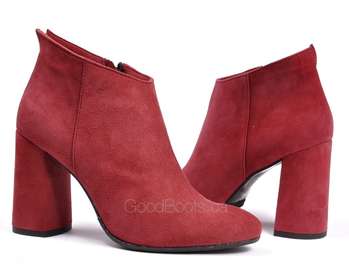 BRAVO MODA 2069/Bordo zamsz
