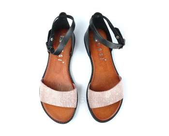 NESSI 18382/CZARNY+ROZ ST