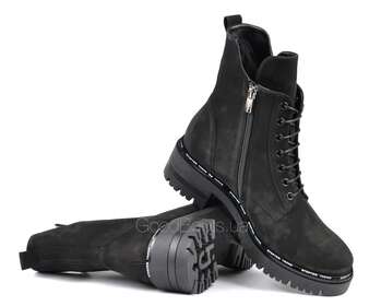 STEPTER 7386/BLACK NUBUK