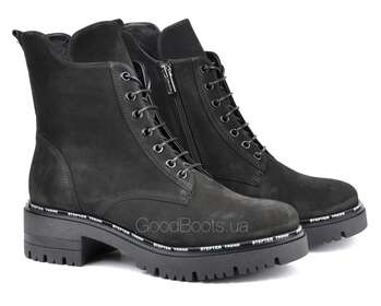 STEPTER 7386/BLACK NUBUK